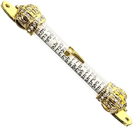 Jewish Mitzvah Decor Metal Mezuzah for Door