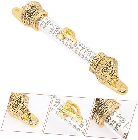 Religious Mezuzah with Crown Design for Home Blessing Protection