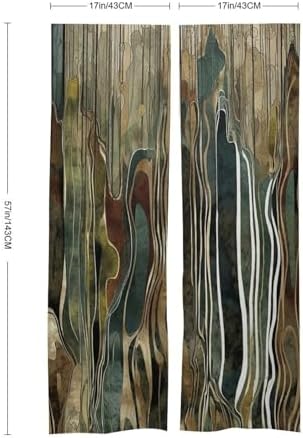 Japanese Noren Dark Stripes Door Curtain 34x57 Inches