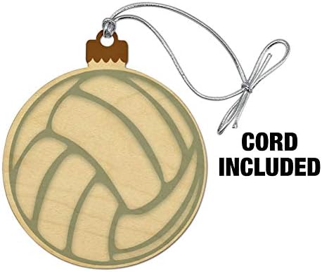 GRAPHICS AND MORE Volleyball Ball Wood Christmas Ornament