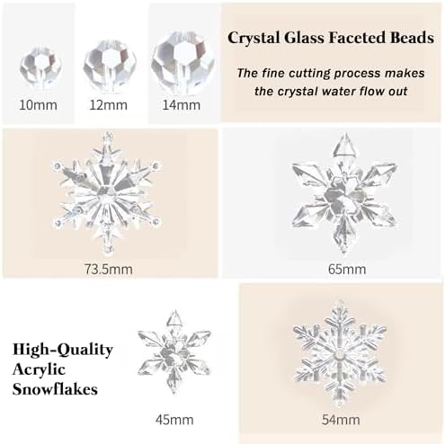 XOOFMASS Crystal Beaded Curtain Door Screen 30 String 4712m