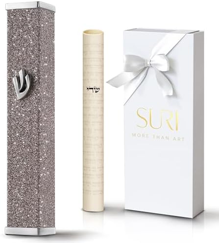 SURI Mezuzah Case Kit Modern Jewish Door Ornament