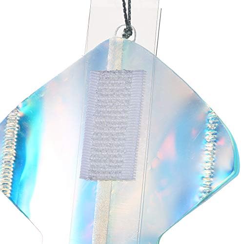 Iridescent Hanging Decorations Round Foil Fans Rainbow Party Ornaments