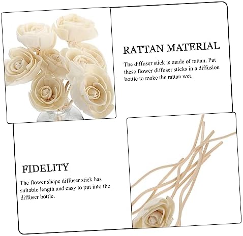 8pcs Aromatherapy Rattan Diffuser Sticks for Natural Home Fragrance