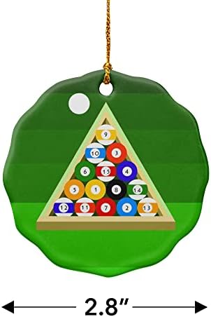 Graphics More Billiard Balls Christmas Ornament