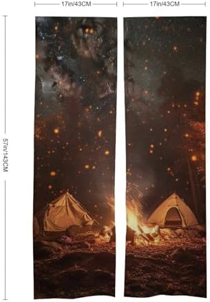 Galaxy Night Sky Door Curtain for Kitchen and Entryway