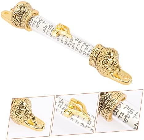 Jewish Mezuzah Metal Scroll Holder for Door Decor