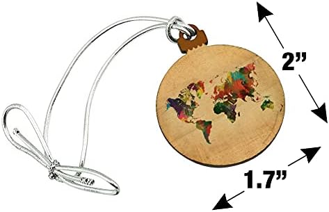 GRAPHICS AND MORE Rainbow World Globe Mini Ornament