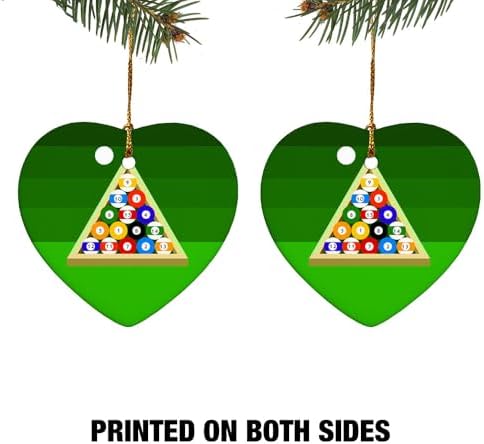Graphics More Heart-Shaped Porcelain Christmas Tree Ornament - 28 Inch