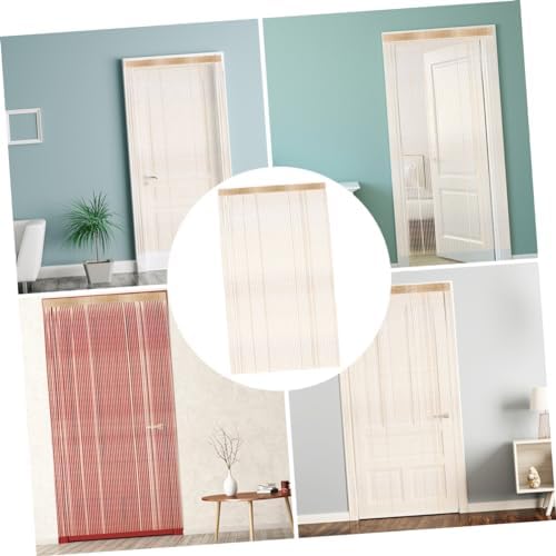 Elegant Monochrome Door Curtain with Matte Finish