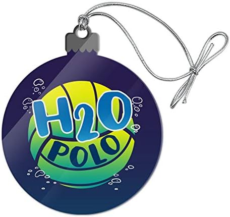 Graphics And More Water Polo Ball H2O Acrylic Christmas Ornament