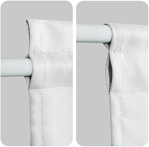 XWZO Door Curtain 36x80 Inches Greyish White 1 Panel