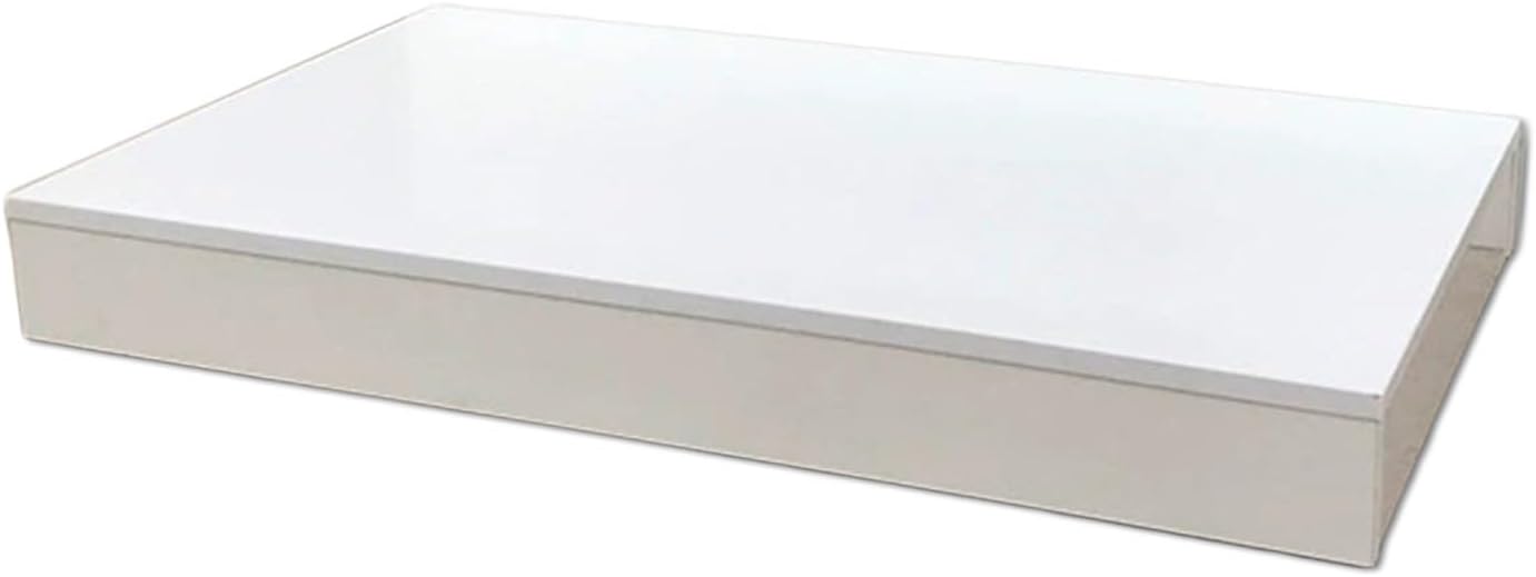 White Rectangle Cube Display Pedestal Stand 236x236x79IN Organizer Shelf
