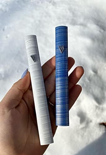 Aluminum Mezuzah Case with 3D Shin Design 6 Inches