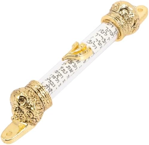 Door Right Side Mezuzah Jewish Religious Metal Scroll for Home