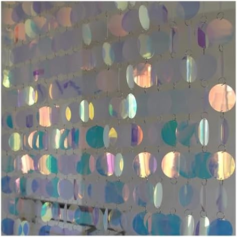 Blue PVC Sequins Curtain 5 Strips 180cm