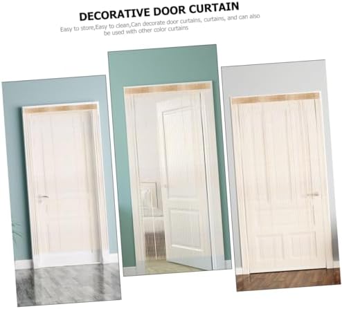 Elegant Monochrome Door Curtain with Matte Finish