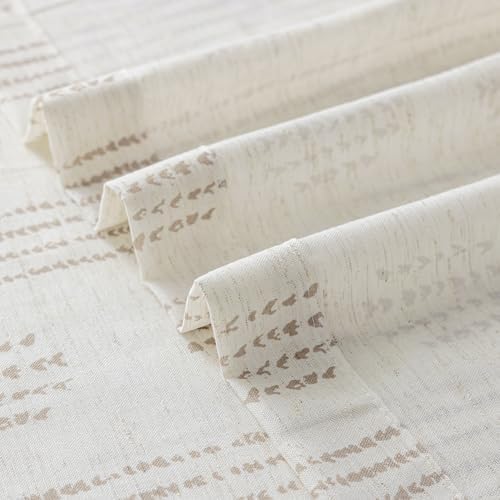 Boho Linen Curtains 84 Inches Long 2 Panels