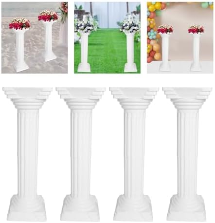 Roman Pillars Decor Set 4Pcs for Wedding and Events