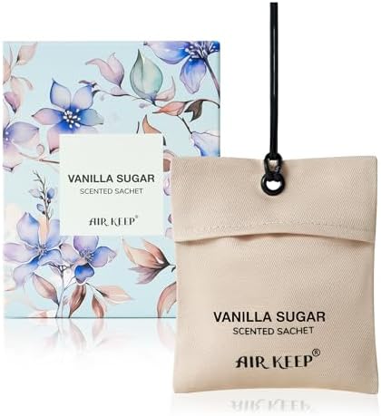 Airkeep Car Air Freshener - Vanilla Sugar Scent Sachets