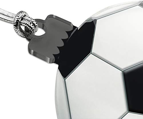 Soccer Ball Football Acrylic Christmas Ornament