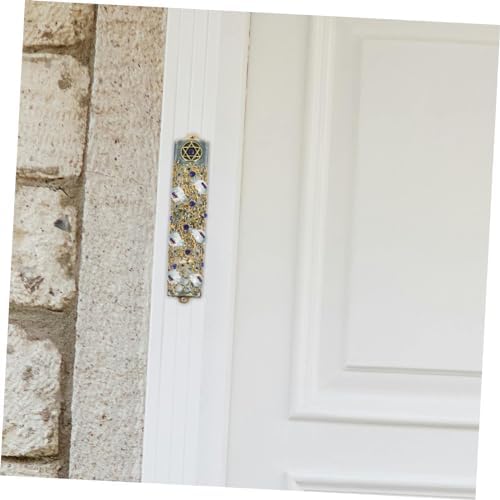 Elegant Mezuzah Door Accent Hanukkah Decoration with Blessing Scripture