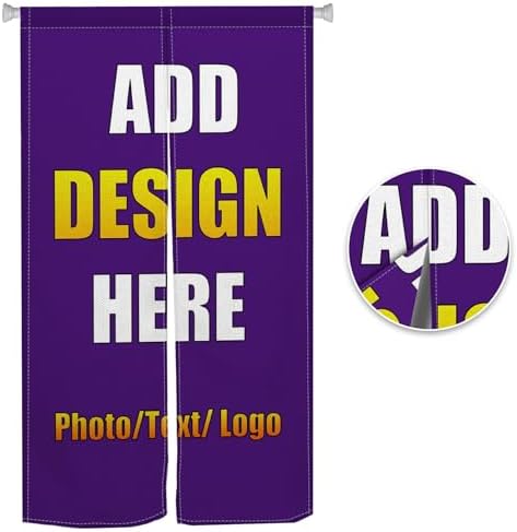 Custom Noren Curtain with Photo and Logo 283 x 472