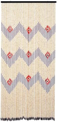 FlavorThings Beige Wood Bead Curtain - Waverly