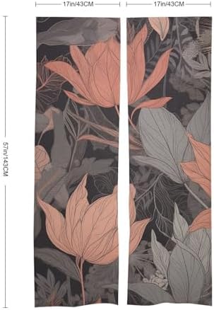Japanese Noren Door Curtain Gray with Pattern 34x57