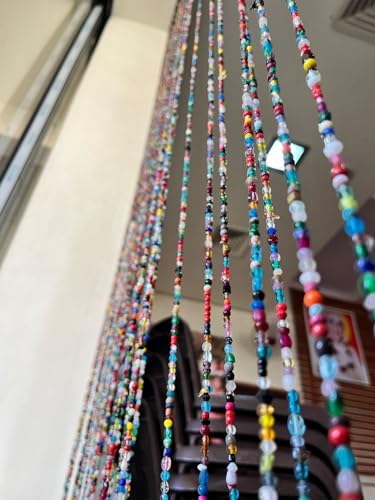 Mango Gifts Bohemian Curtain with Beads and Sun Catcher