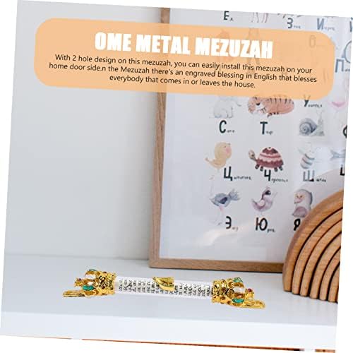 RORPOIR Decorative Metal Mezuzah Door Blessing Plaque