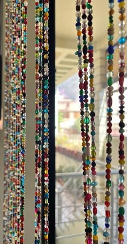 Mango Gifts Bohemian Curtain with Beads and Sun Catcher