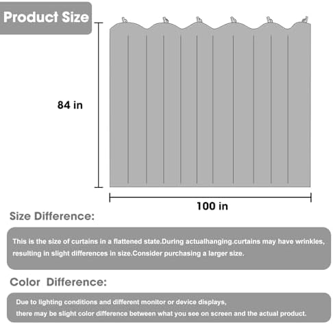 Room Divider Curtains with Hooks 1 Panel Grey