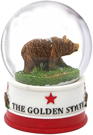 California State Flag Snow Globe 35 Inches