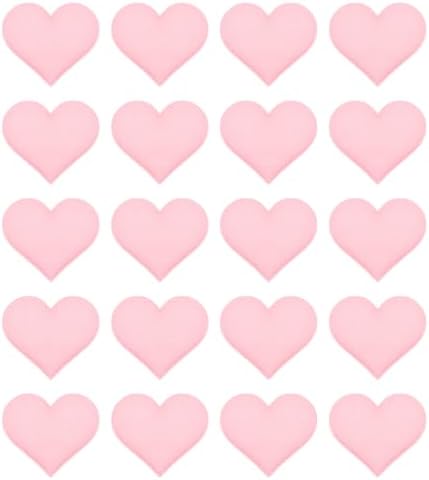 MECCANIXITY Pink Felt Hearts 20 Pack Hanging Decorations