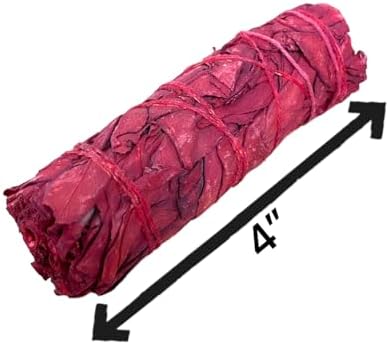 6 Dragons Blood Sage Smudge Sticks 4 Inch Hand Tied All Natural