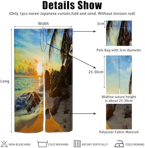 Leowefowa Japanese Doorway Curtain Tapestry 283x472 Inches