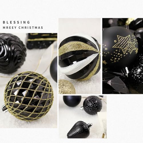 65ct Christmas Ornaments Set with Shatterproof Plastic Balls