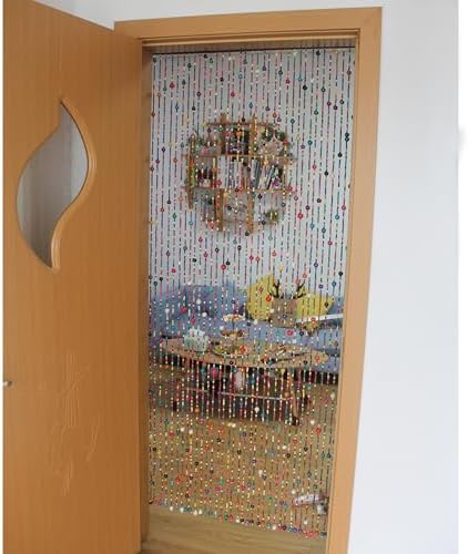 38 Strands Rainbow Boho Door Bead Curtain 1