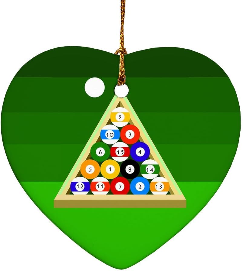 Graphics More Heart-Shaped Porcelain Christmas Tree Ornament - 28 Inch