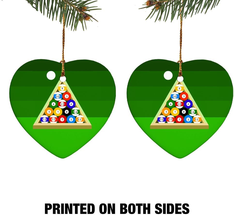 Graphics More Heart-Shaped Porcelain Christmas Tree Ornament - 28 Inch