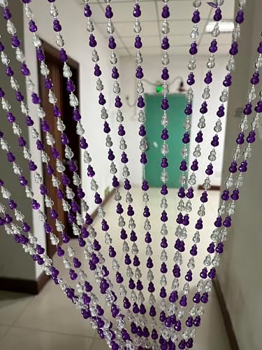 ZiDeTang 18 Rows Acrylic Calabash Beaded Curtain