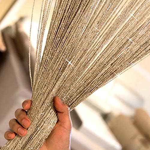 Sparkle String Curtains for Door 79x40inch