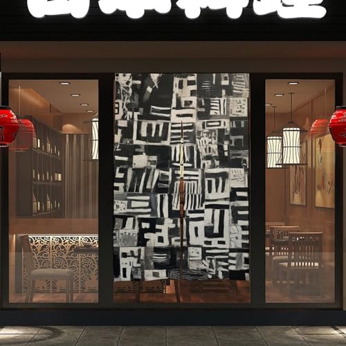 Weird Shape Printed Door Curtain for Split Doorways