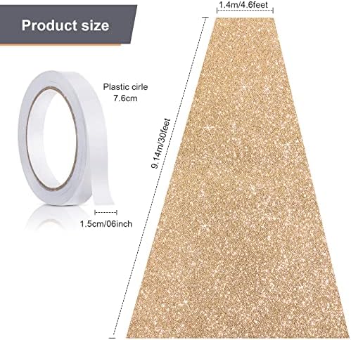 Tatuo Glitter Carpet Runner Rug with Tape 46 x 30 Feet