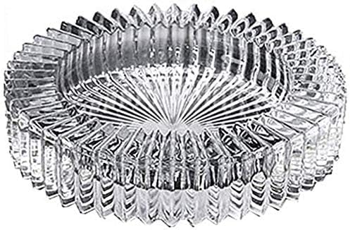 Artistic Glass Ashtray - 6 Inch Round Collectible Decor