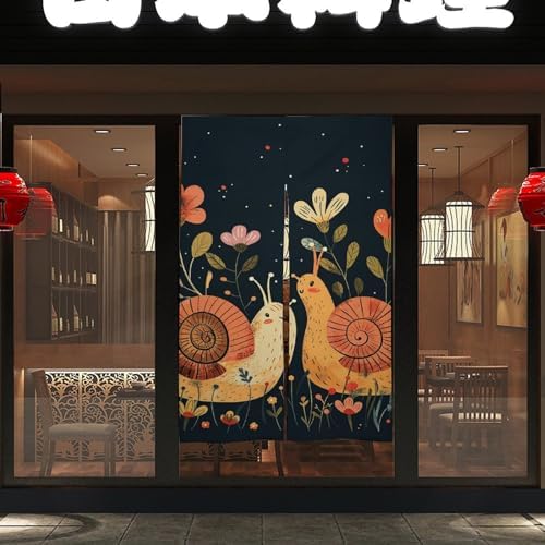 Japanese Noren Door Curtain with Animal Design 34x57