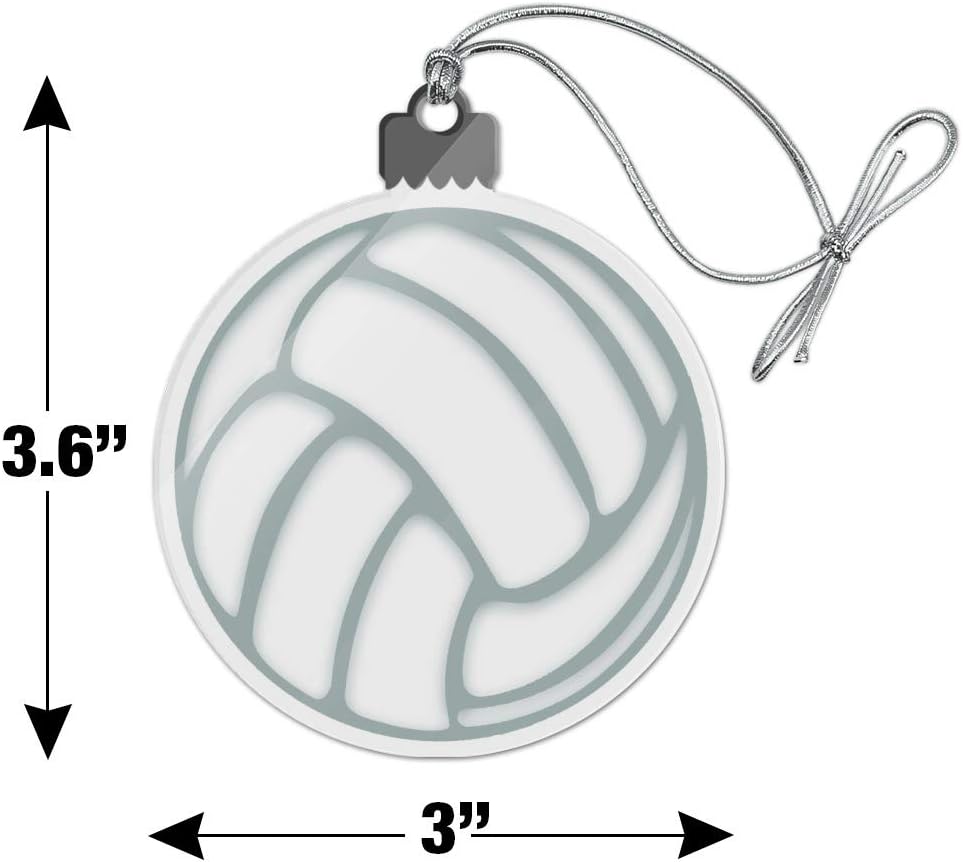 Volleyball Ball Acrylic Christmas Tree Ornament