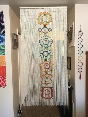 Beaded Curtain 125 String Chakra Handmade with 4000 Beads
