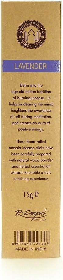 Song of India Organic Masala Incense Variety Pack of 12
